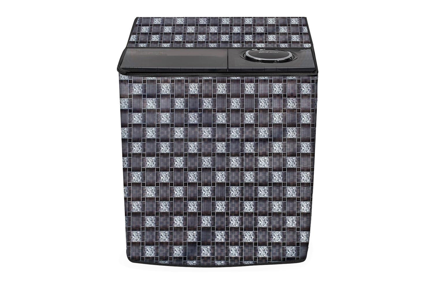 Stylista Washing Machine Cover Compatible for Whirlpool 8.5 kg semi Automatic Top Loading ACE 8.5 XL Color Multi-image-6
