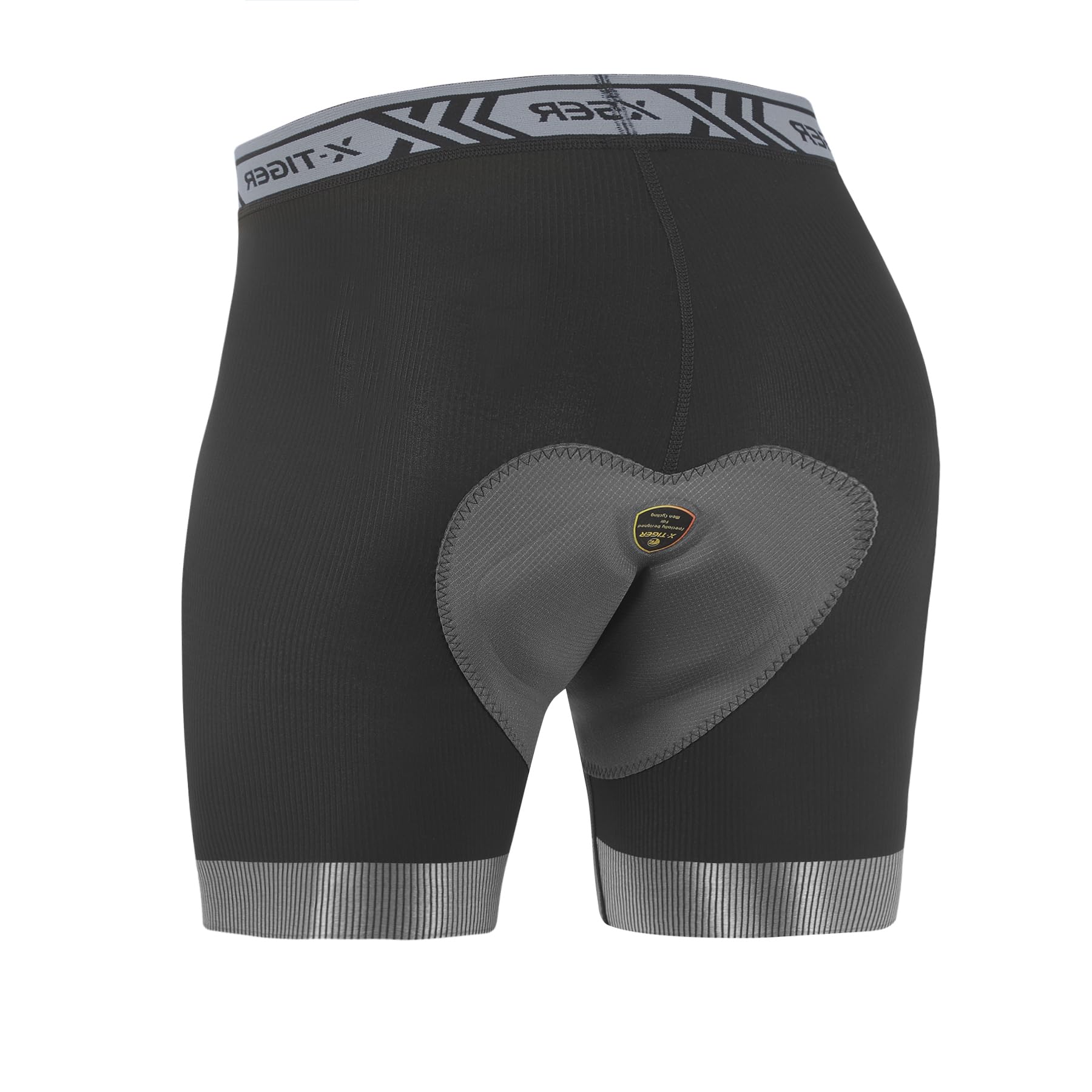 X-TIGER Męskie spodnie rowerowe, wyściełane spodenki rowerowe, spodenki rowerowe, spodenki rowerowe MTB Bike krótkie spodnie