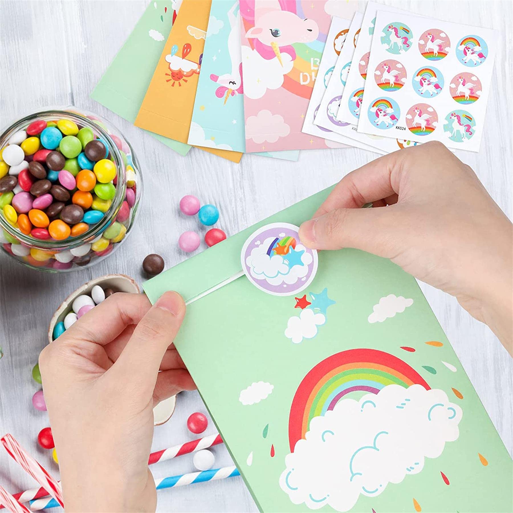 Prinz-Partytüten Aus Kraftpapier – 16 Stück Mit Griffen, Für Süßigkeiten Und Geschenke