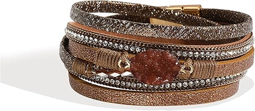 Long tiantian Pulseras para mujer, joyería bohemia occidental de moda para mujer, de cuero, apilables, pulseras para mujer, pulseras para mujer,