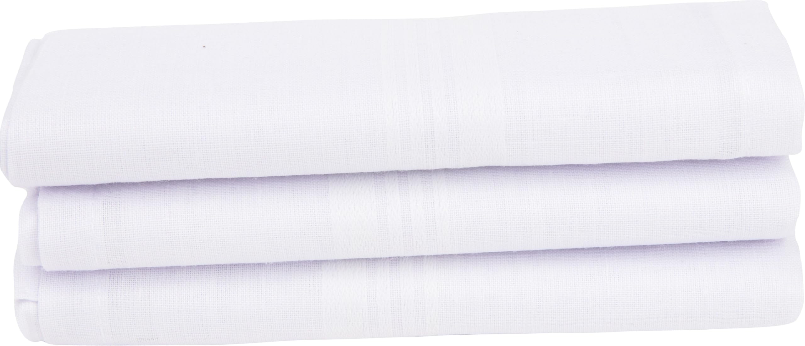 Cotton Handkerchief, White, Pack of 3-image-39