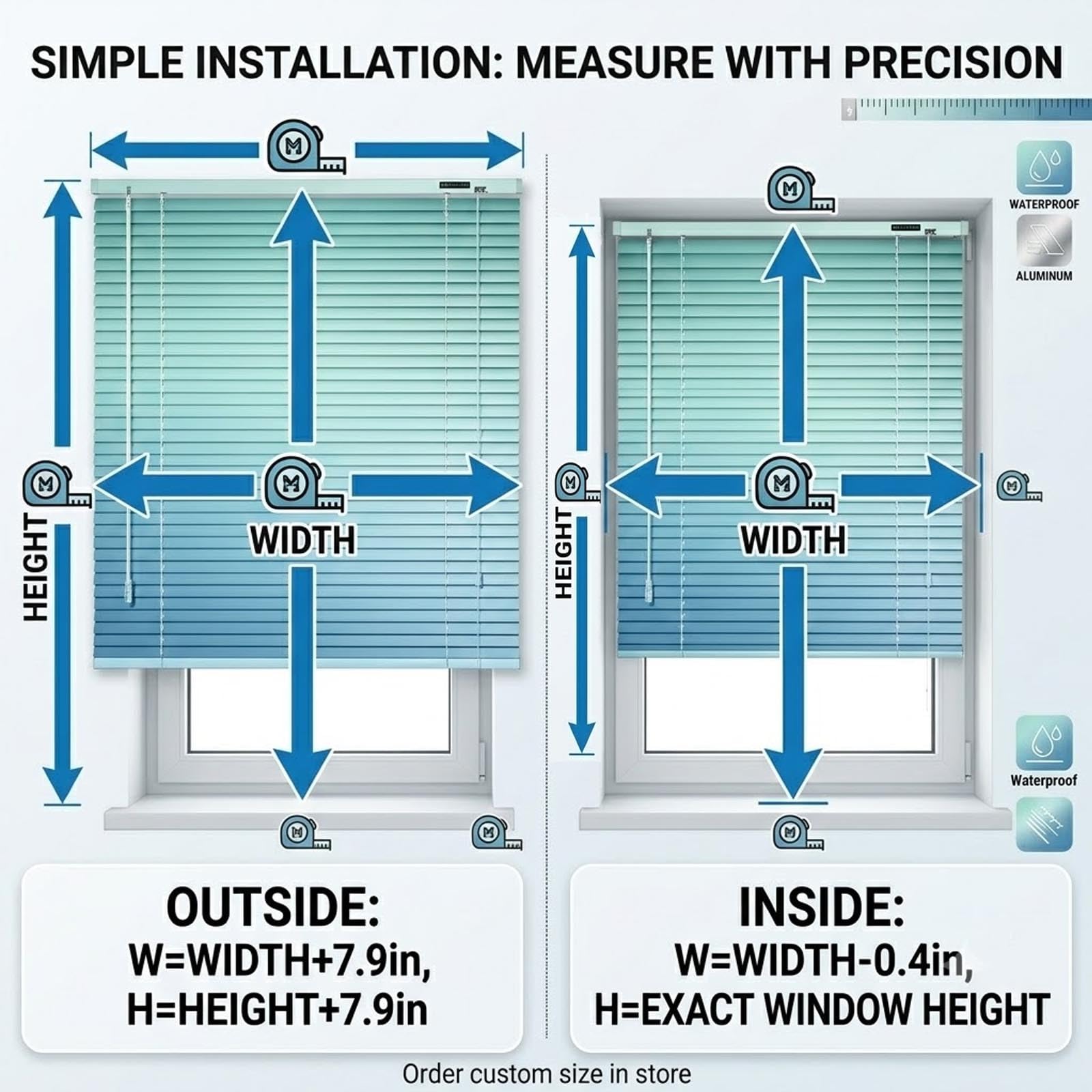 Persianas Venecianas Aluminio 25mm, Persiana Veneciana Fácil Instalación, Regulador De Luz para Ventanas, Hogar Y Baño(Gris,W:100 x H:220cm)