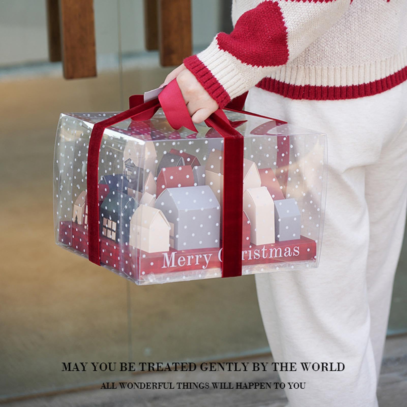 Produktbild von Nordstern Geschenkboxen Häuser 25er Pack - Weihnachtliche