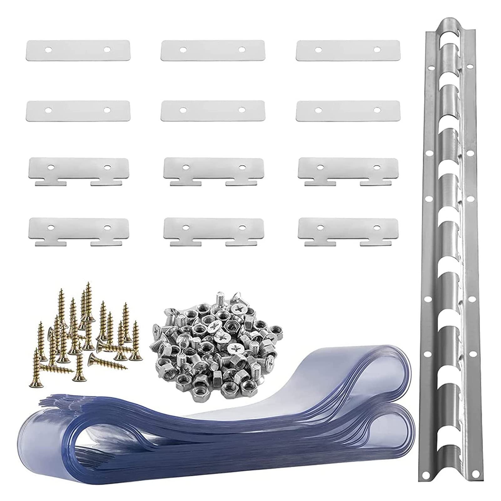 Tenda a Strisce di Plastica in Vinile per Stanze Pulite Tenda a Strisce in Vinile per Porte Tenda a Strisce per Porte Tenda a Lamelle in PVC per Garage, Affari (Size : 90x210cm/35.43x82.68in