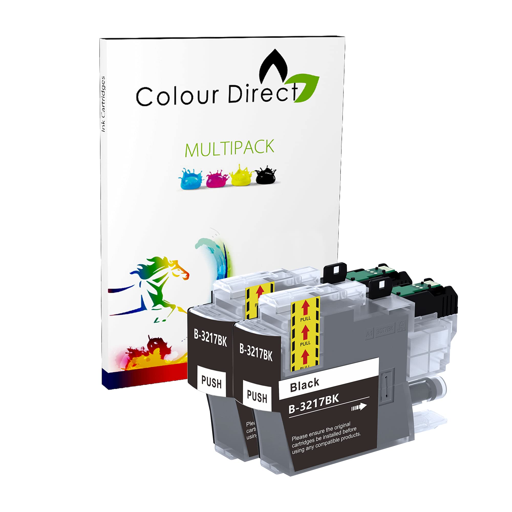 Colour Direct 2 X Black Compatible Ink Cartridges Replacement For Brother LC3219 (LC3217) MFC-J5330DW, MFC-J5335DW, MFC-J5730DW, MFC-J5930DW, MFC-J6530DW, MFC-J6930DW, MFC-J6935DW Printers