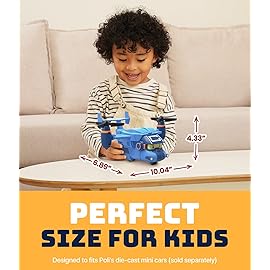 Robocar Poli Toys, Carey Carrier Sound & Light, Transport Cargo Plane Toy, Diecast Vehicle Storage Airplane, Kids Toys for Ages 3 and up