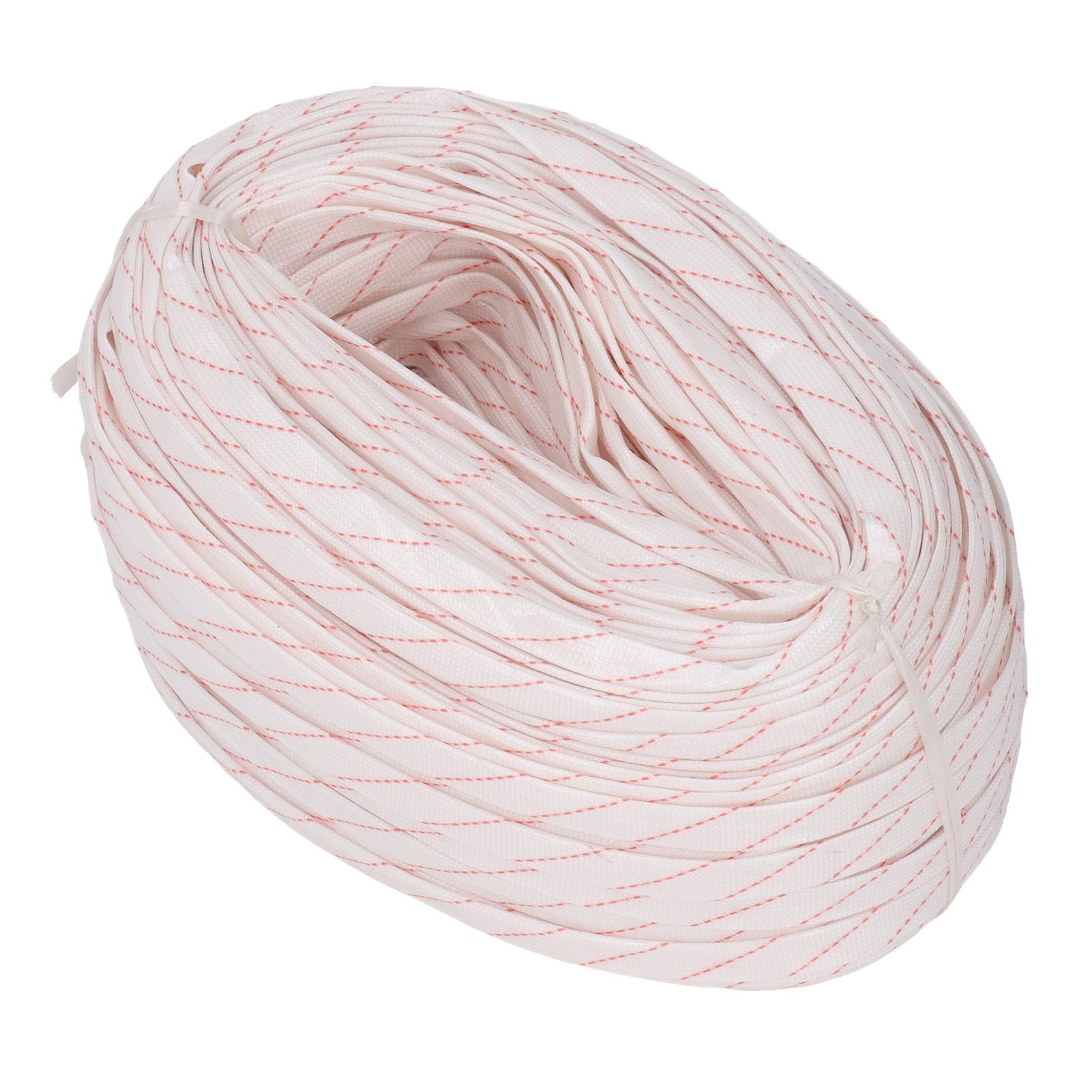 High Temperature Braid Sleeve 6mm Inner Diameter Flexible Insulated Cable Sleeve 100m Length Coated with PVC Resin Ideal for Electric Heaters Electron Beam Cables