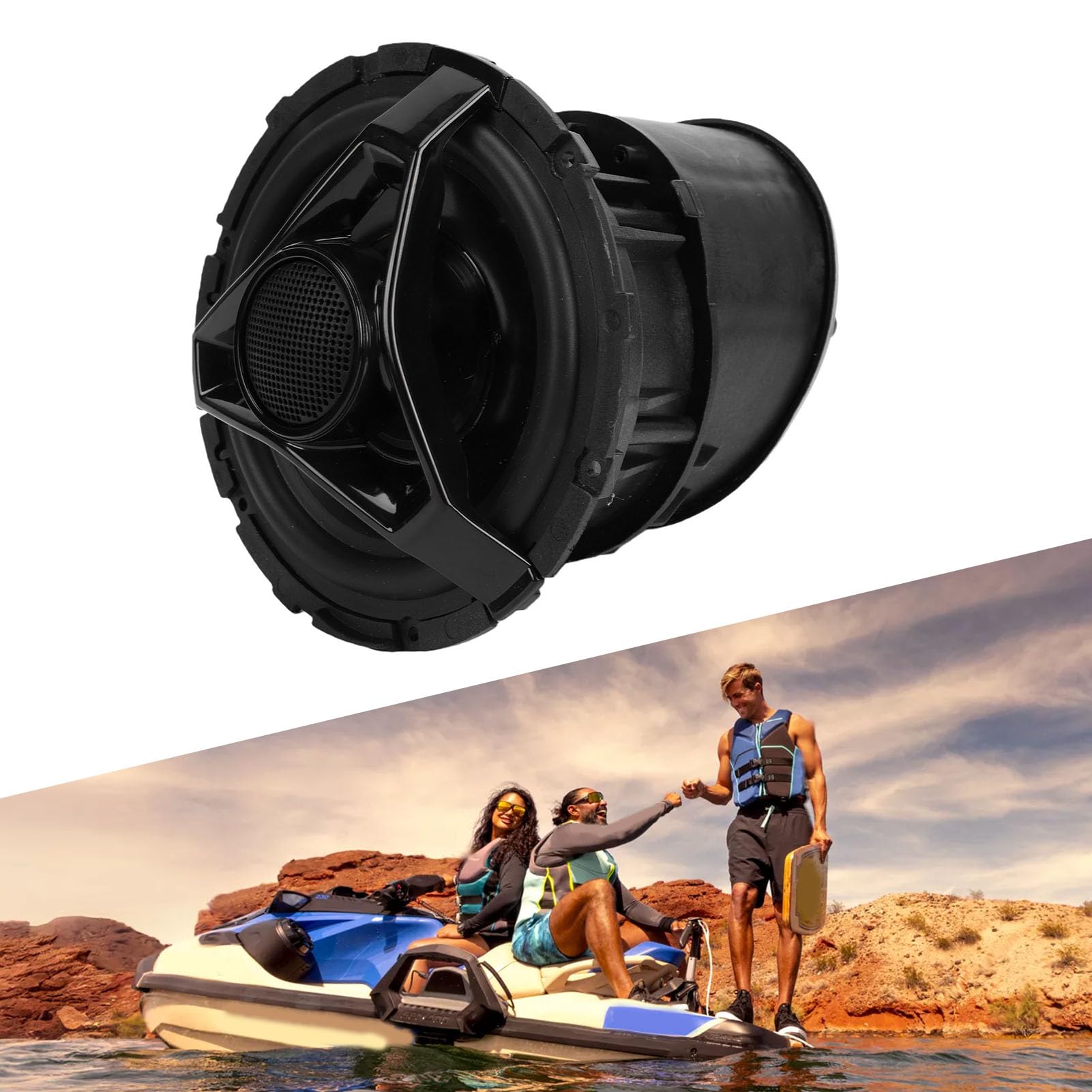 Yctze Altavoz para Barco a Motor, de Audio Marino, Componente de Audio PWC, Dispositivo de Sonido para Barco OEM 278003463 con Sellado Impermeable para GTX GTI RXT