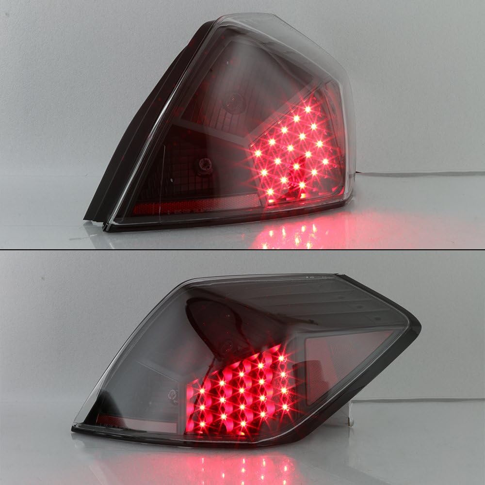 AKKON - For 07-12 Nissan Altima L32A 4DR Sedan Black Bezel LED Tail Brake Light Lamp Assembly