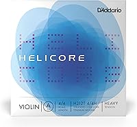 Vista 7 de D'Addario Helicore - Cuerda de violín de 4/4 de tamaño – Cuerda de titanio herida D – H313 4/4H – Cuerda en D solamente – Tensión pesada