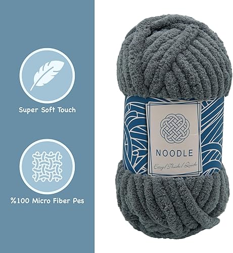 Miniatura 3 de Manta extra 1 paquete de 8.81 oz poliéster 6 súper voluminosos (Jumbo) 38 yardas tejer ganchillo manualidades y hilo de chenilla gruesa amigurumi