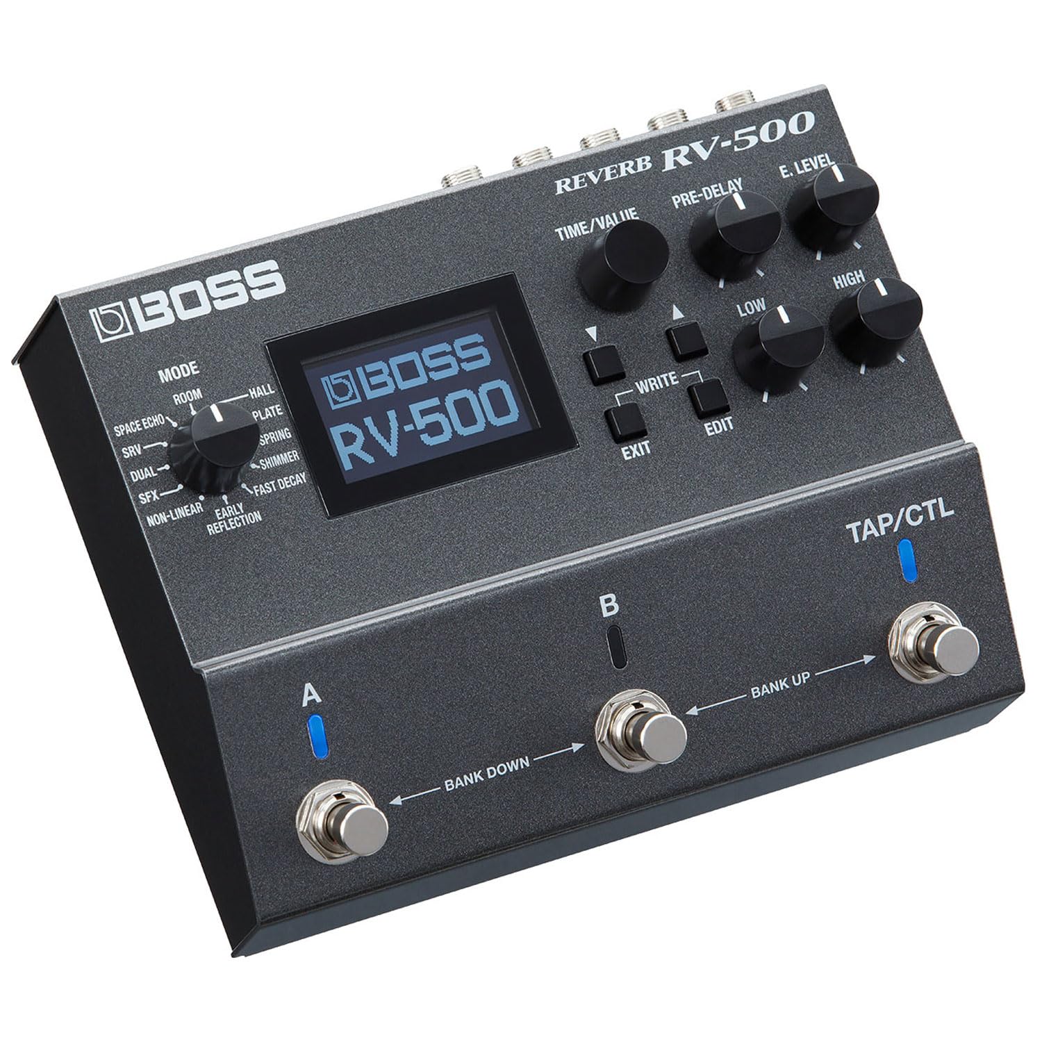Boss RV-500 Reverb Pedal Hall Effektgerät + keepdrum 9V Netzteil