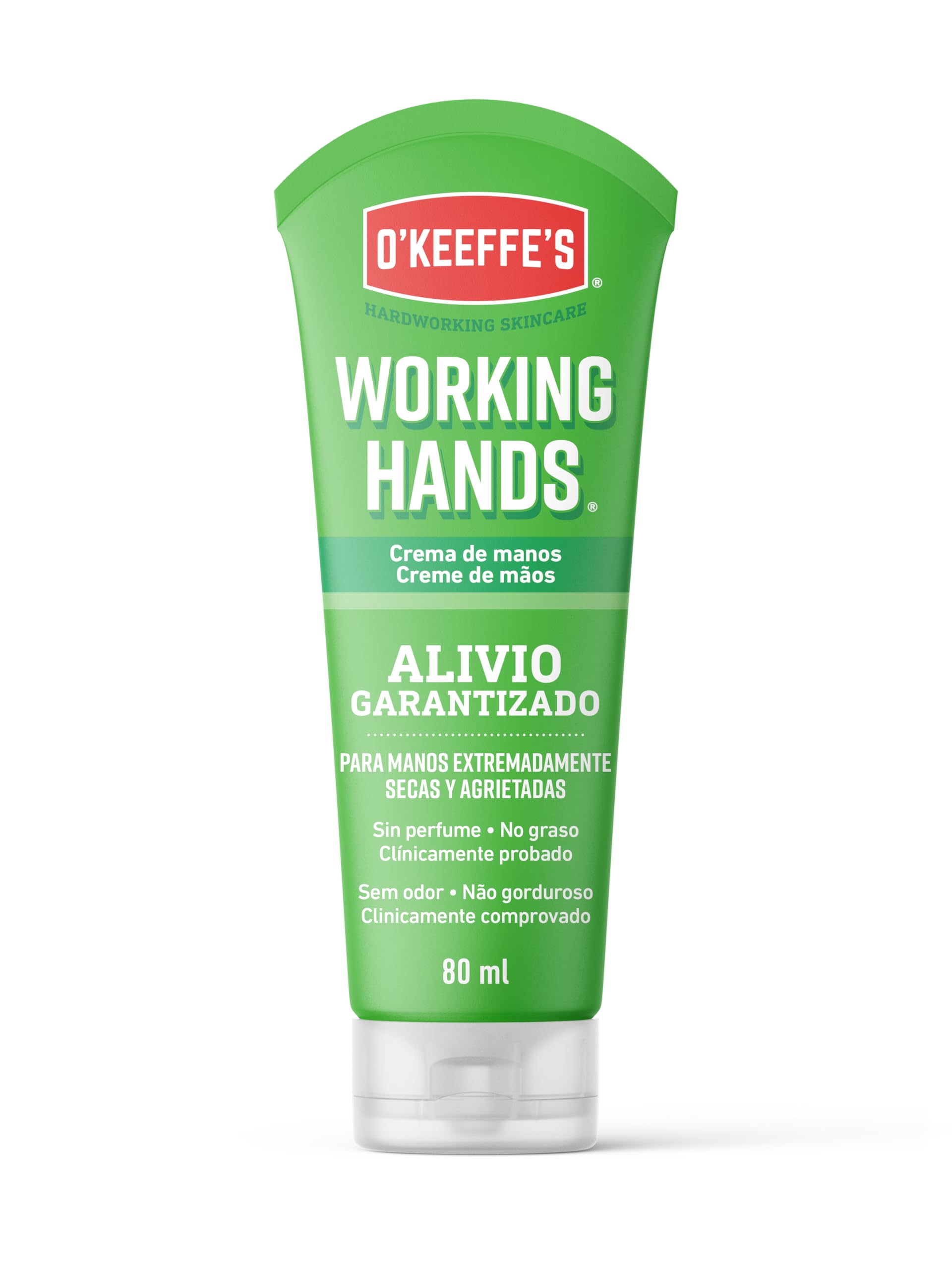 O'keeffe's Multicolor O`Keeffes Working Hands - Crema Para Manos Secas Y Agrietadas - Tubo 80Ml