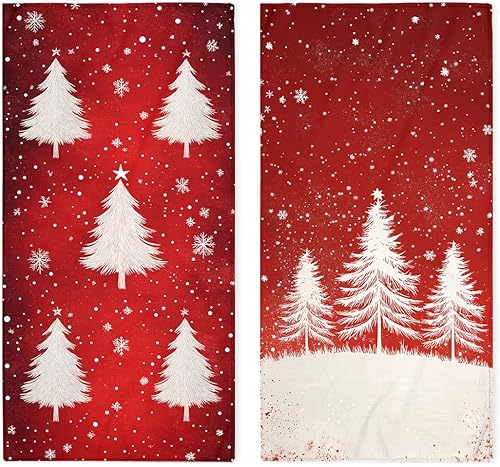 Miniatura 15 de Juego de 2 toallas de mano de mediados de siglo, colores retro atómicos modernos de los años cincuenta, toalla para baño, cocina, ligera, Mediados