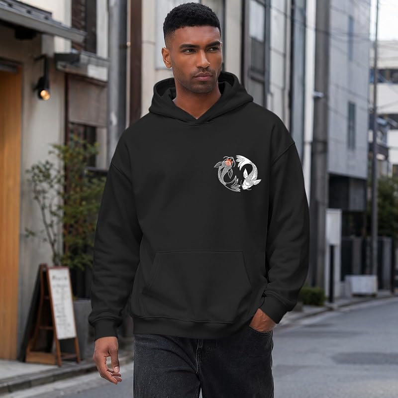 Kelxjia Men's Japanese Streetwear Hoodie Graphic Anime Cool Sweatshirt Tops image 3