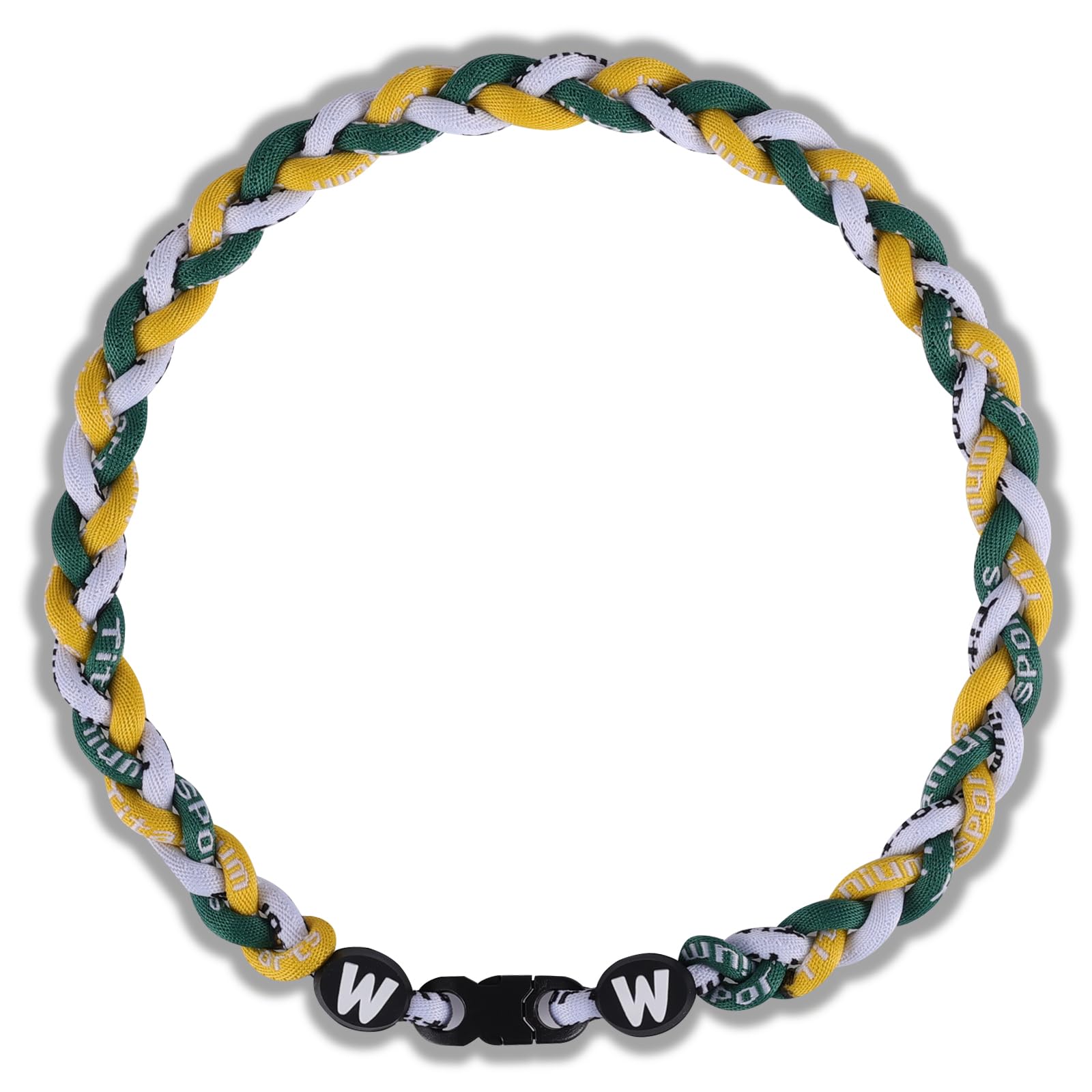 Willtok Premium 18inch Baseball Necklace w/Nylon Tri-Braided Rope Tornado Design