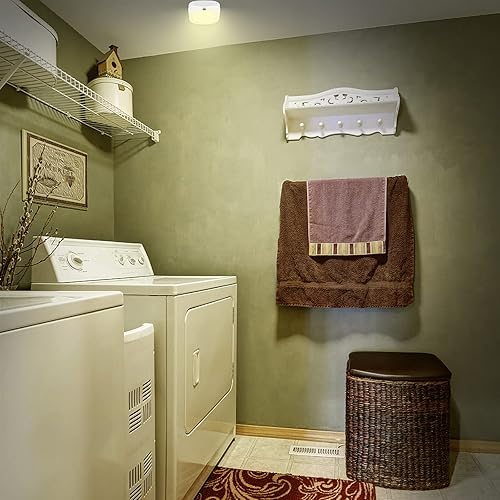 Miniatura 10 de Lámpara de techo alimentada por batería, luz de ducha con control remoto, luz de techo inalámbrica, luces de techo LED con temporizador de