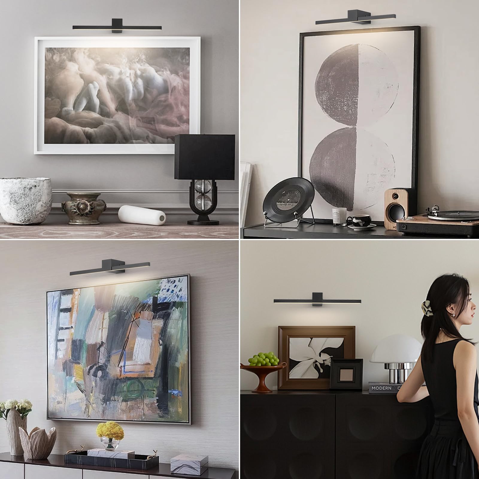 IYoee Battery Operated Picture Light With Wireless Remote 3CCT Dimmable - View #8