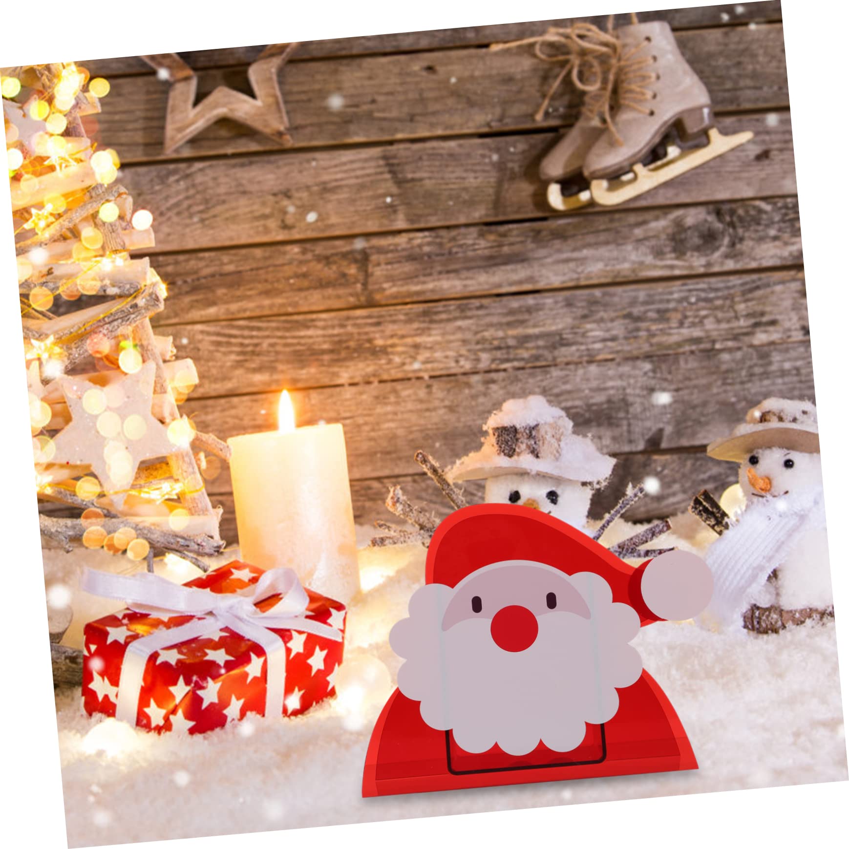 TOPBATHY 2 Piezas macetero multifunción navideños Christmas jarrones Decorativos para el hogar Titular de la Flor de Navidad decoración Maceta para el hogar macetero Compacto