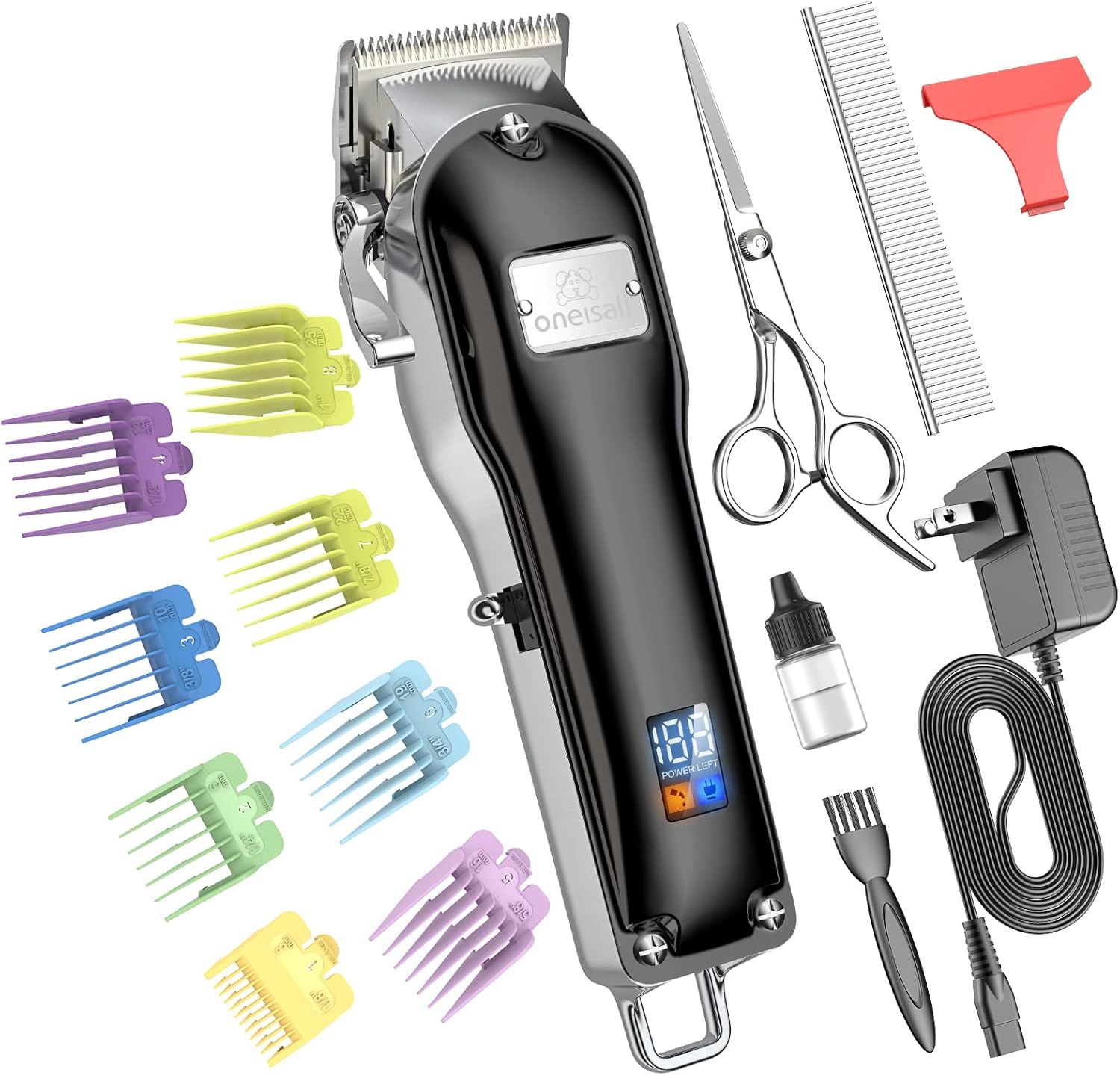 Buy oneisall Dog Clippers for Grooming Professional Cordless Hair Shears Trimmers for Thick