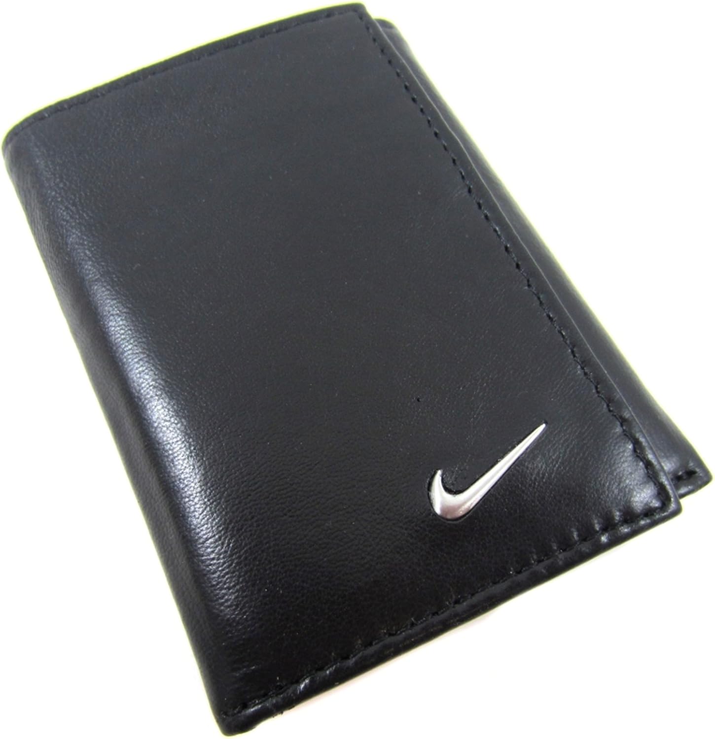 Mens Nike BiFold Black Wallet Leather Passcase Sports