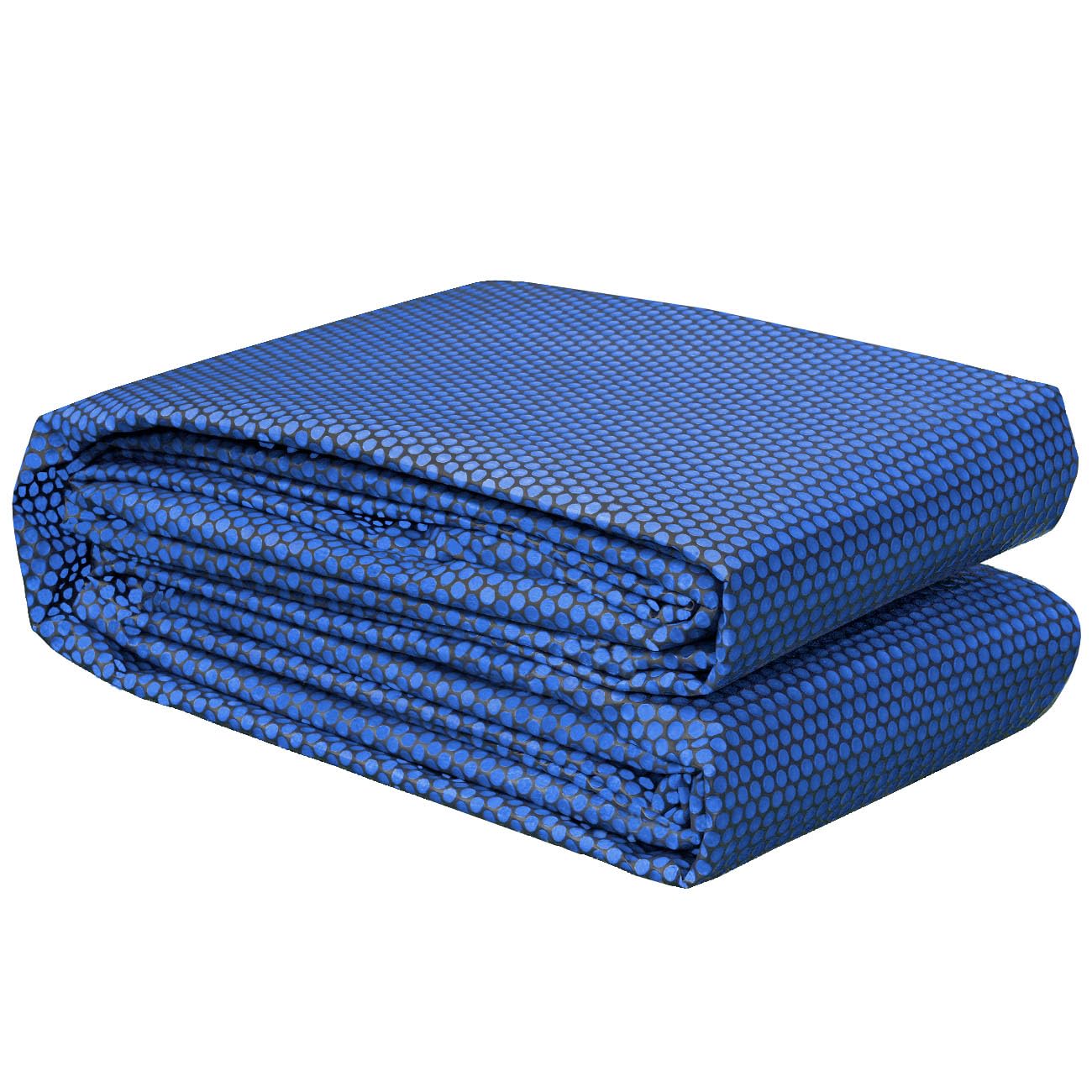 Poolpanda Premium Solarfolie 549 x 274 cm rechteckig | Stärke 400 µm | schwarz/blau | zuschneidbar | Solarplane für Pool | Poolheizung