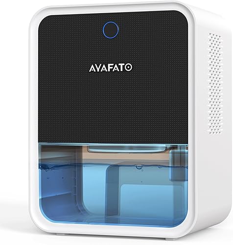 Deshumidificador para el hogar, deshumidificador pequeño de 68 onzas con apagado automático y luz LED colorida, deshumidificador portátil con