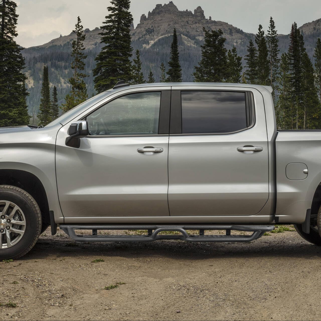 BINARY STAR 4-Steps Running Boards for 2004-2025 Nissan Titan Crew cab, 2016-2025 Titan xd Crew cab(4 Full-Size Door).Side Steps, 4-Steps Design Nerf Bars.