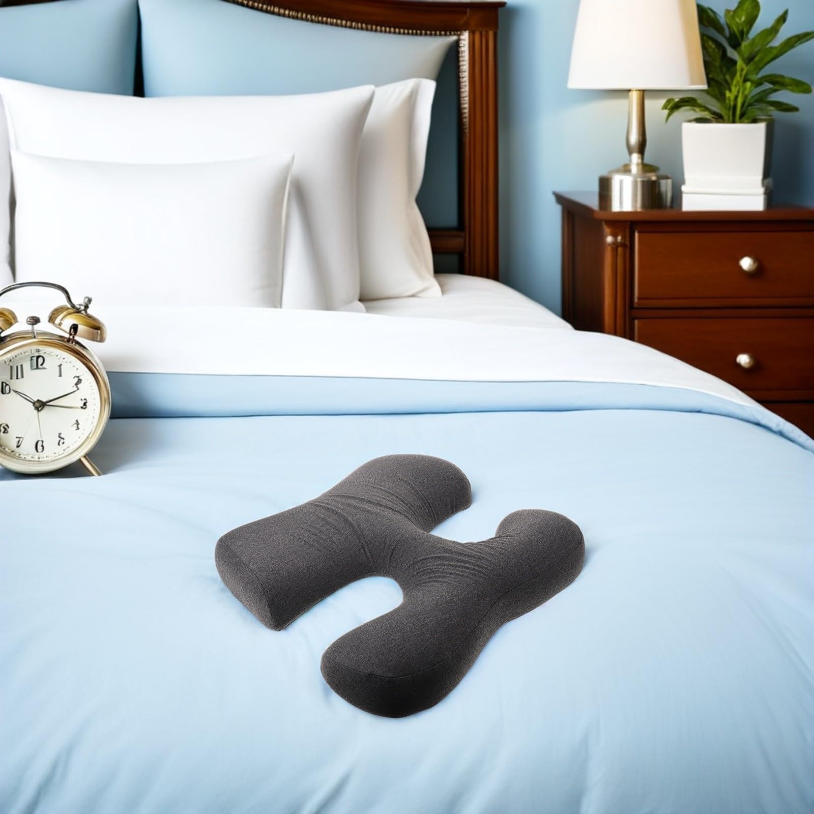 Almohada Pectoral en T Grande de Espuma y Tela para SPA y Salón