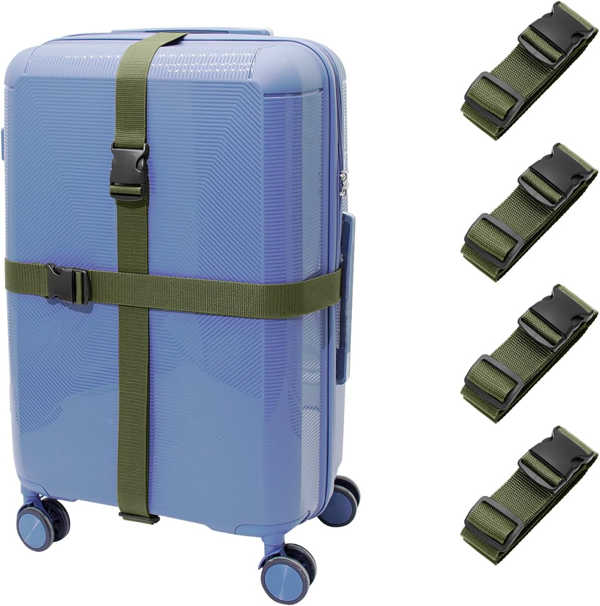 Luggage Straps 2-80Army Green