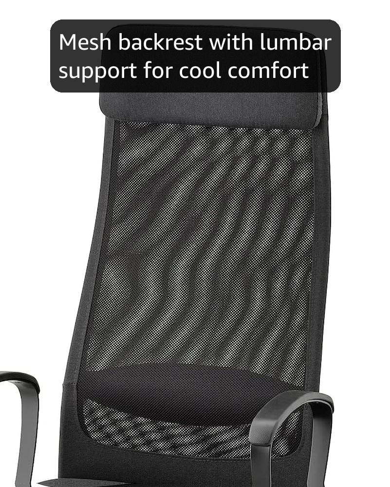 Amazon.com: IKEA MARKUS Office chair, Adjust the height and angle