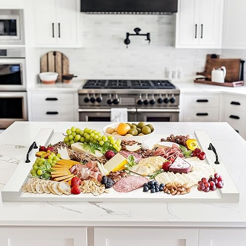 Miniatura 6 de Cubierta de estufa de fideos con asas, tablero de cubierta superior de estufa múltiple para estufa eléctricade gas (blanco)