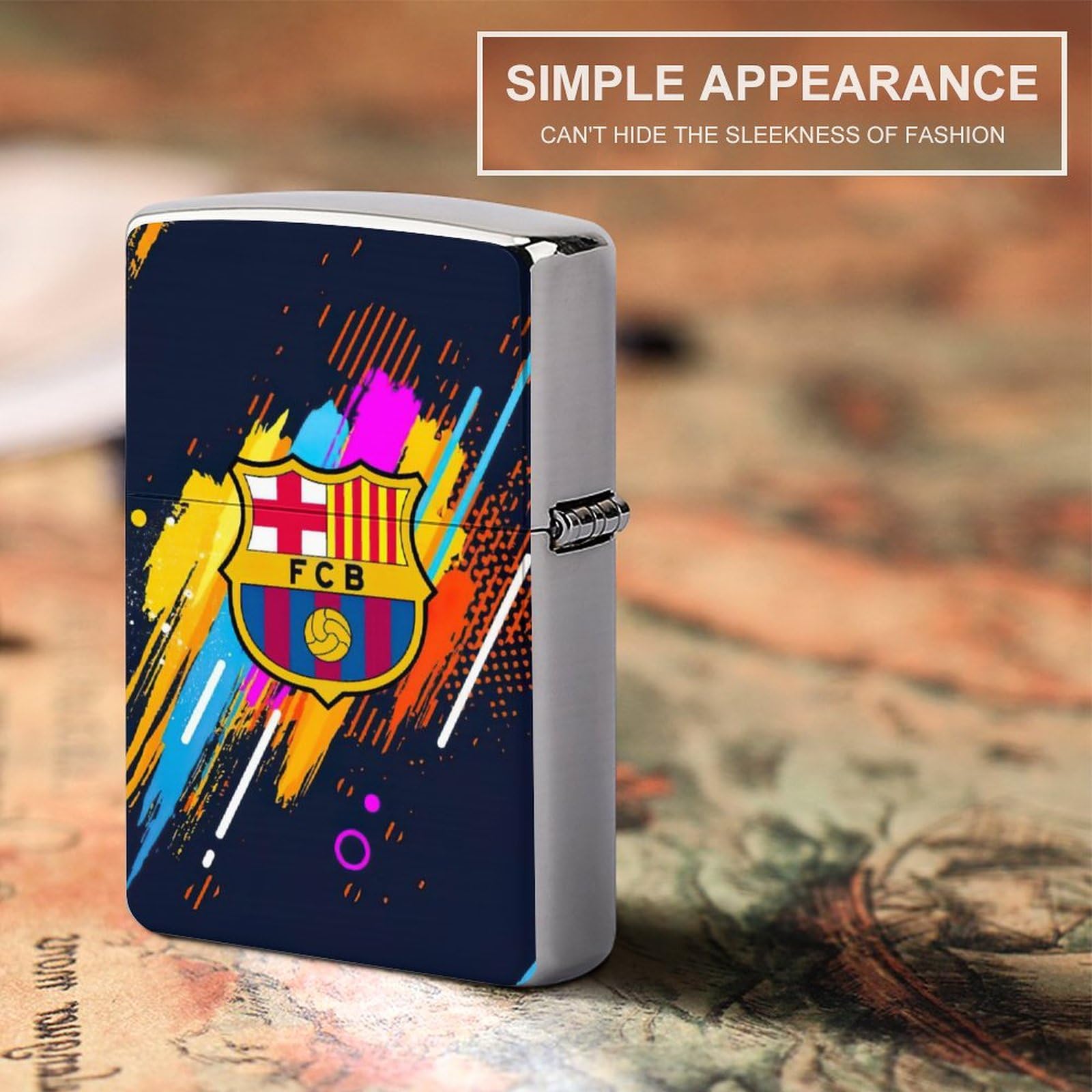 Amazon.co.jp: FC Barcelona ZIPPO Cum Case, Lighter Case, Zippo