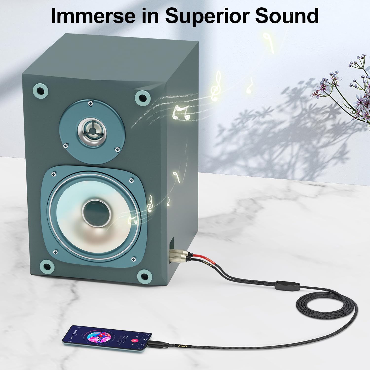 J&D USB C zu dual XLR Stecker Audio Stereo Kabel Cord Konverter Adapter für Verstärker, Mischkonsole Mixer, Lautsprecher kompatibel mit iPhone 16/17 Serie, 2 m