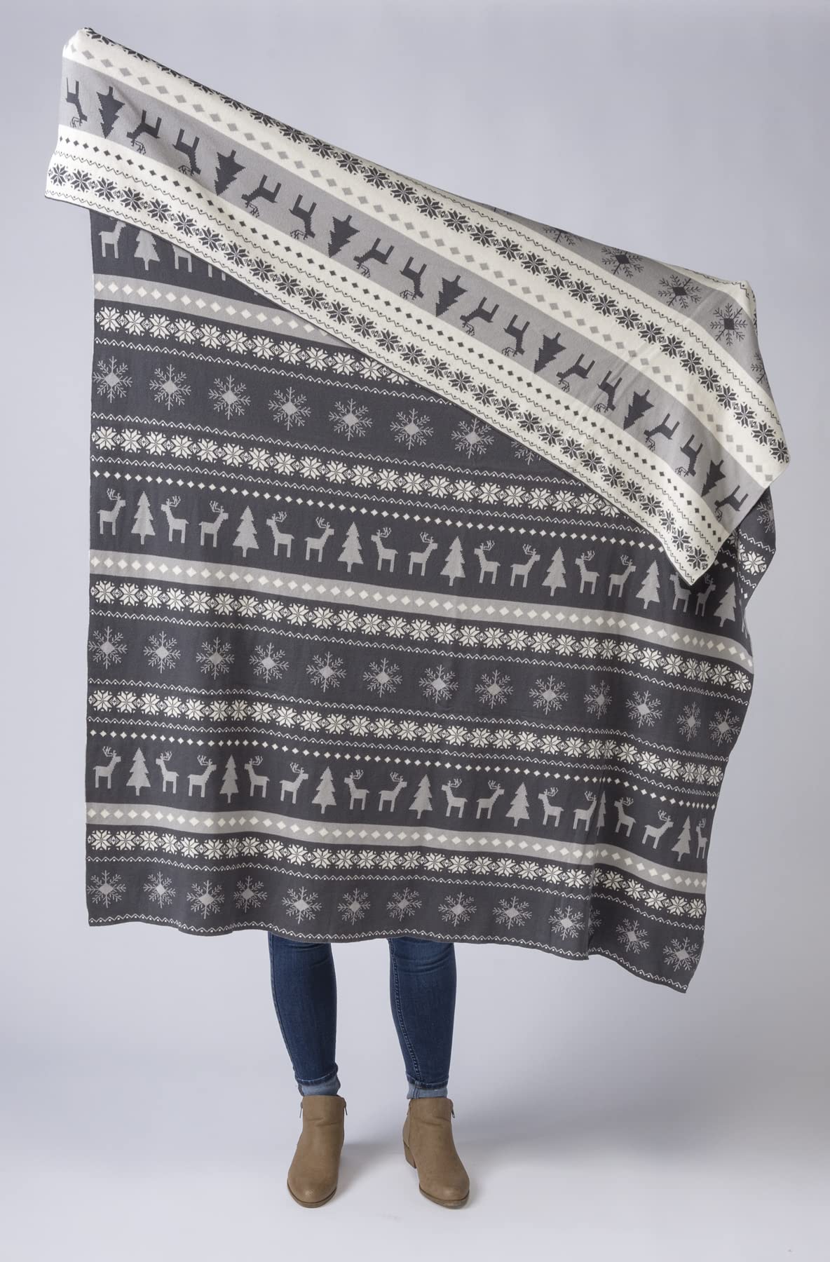 Primitives By Kathy Überwurfdecke Mit Kuh-Motiv – 152,4 X 127 Cm, Plüsch-Flanell – Gemütliche Wohndecke