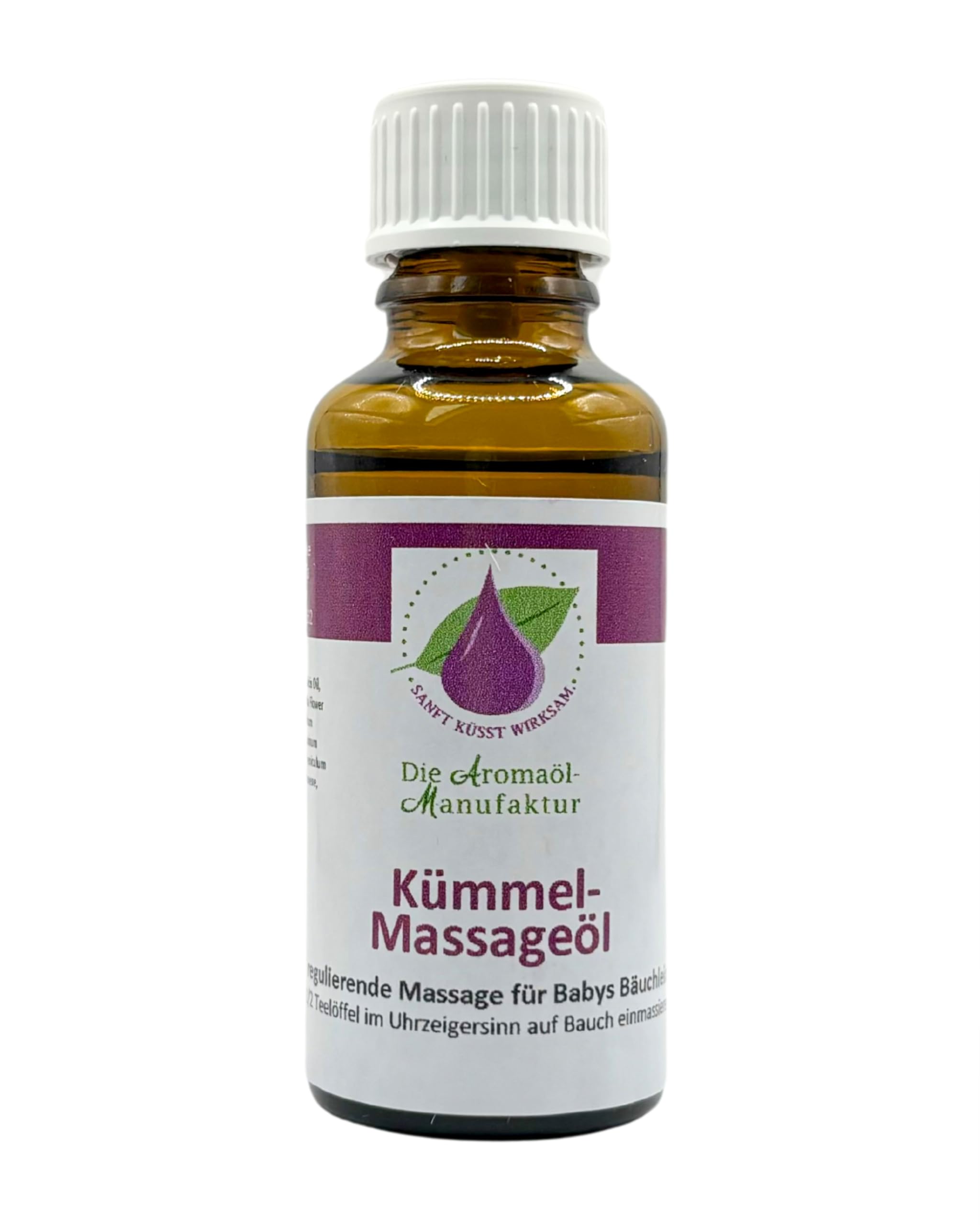 Die Aromaölmanufaktur KÜMMEL MASSAGEÖL für Babys 30ml - Wohltuende Baby Bauchmassage mit 100% natürliche Inhaltsstoffen, Babyöl