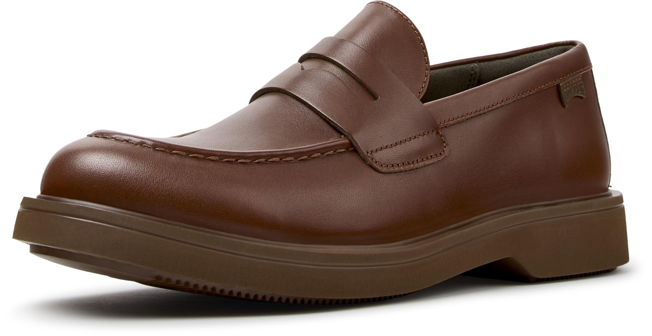 Camper Norman Zapatos de piel marrones para hombre.