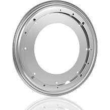 12 Inch Lazy Susan Turntable, 1000 lb Load Capacity, Zinc-Plated Steel Round Rotating Bearing Plate for Kitchen Cabinet, Serving Tray, Organization1-Pc