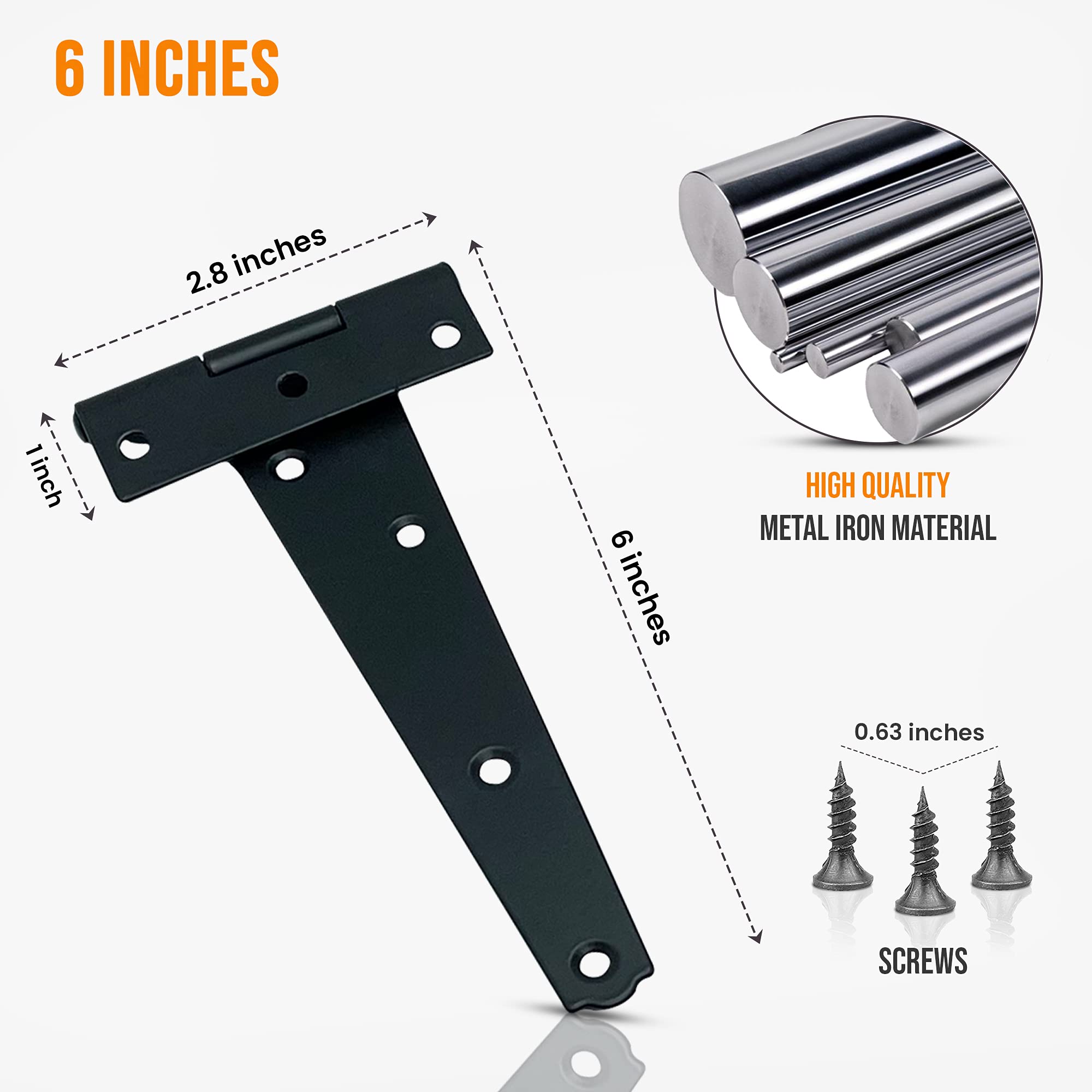 Garden Gate Hinges for Wooden Shed - Image 2