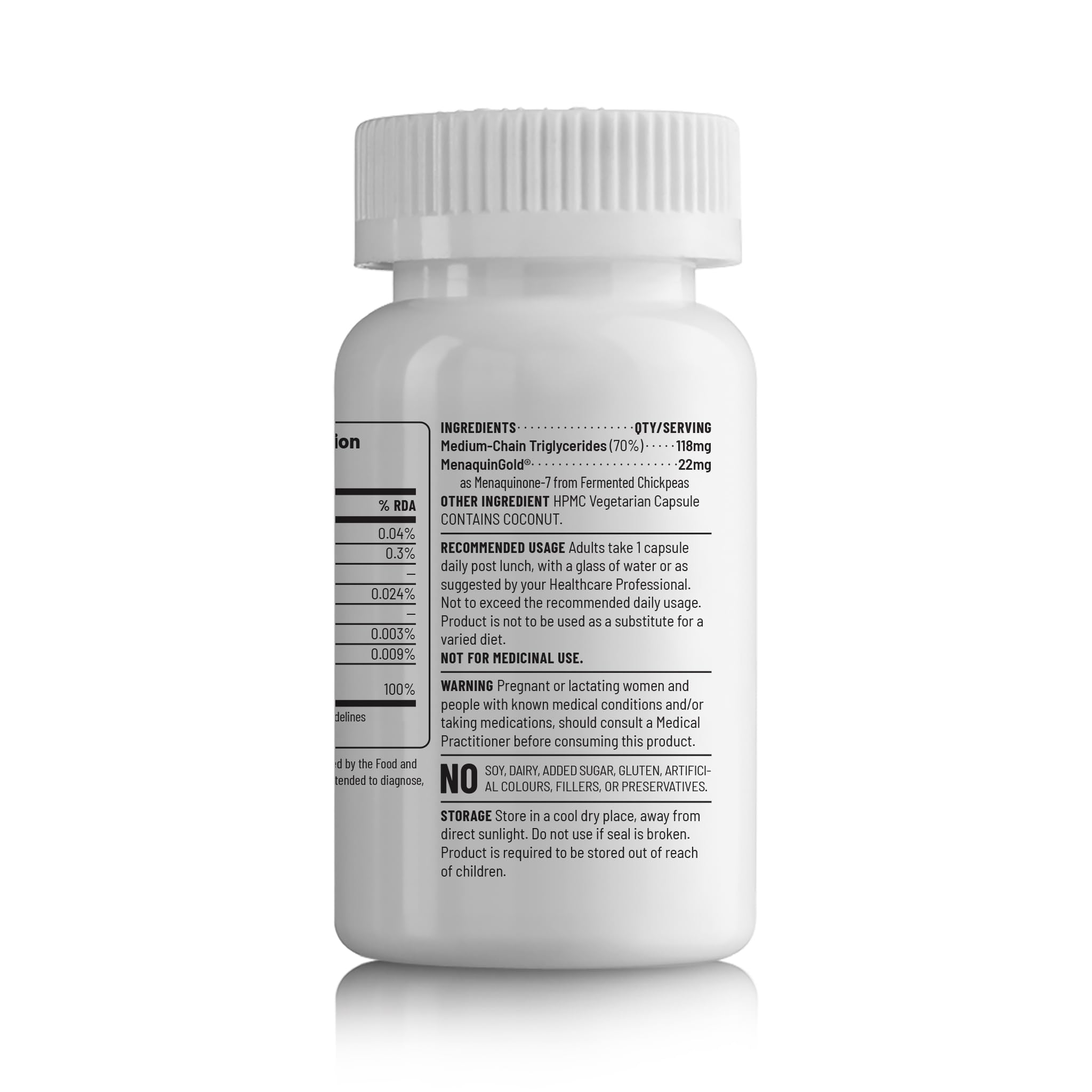 Unived Vitamin K2-7 (MenaquinGold) 55mcg, Plant-Based Vitamin MK-7, For Optimal Calcium Absorption, Heart & Bone Health 2