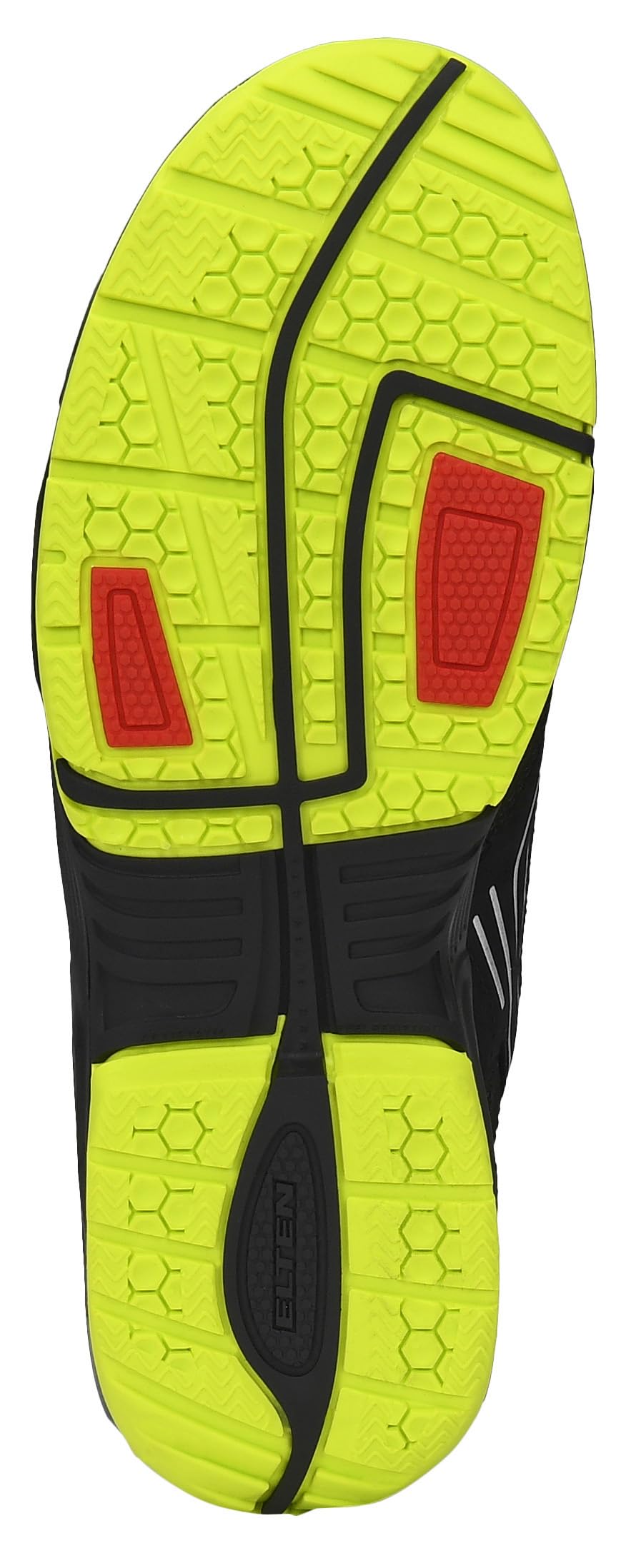 ELTEN Buty ochronne AMBITION BOA Low ESD S2, męskie, skóra/tkanina, stalowy nosek, lekkie, sportowe, czarne/żółte, rozmiar: 45