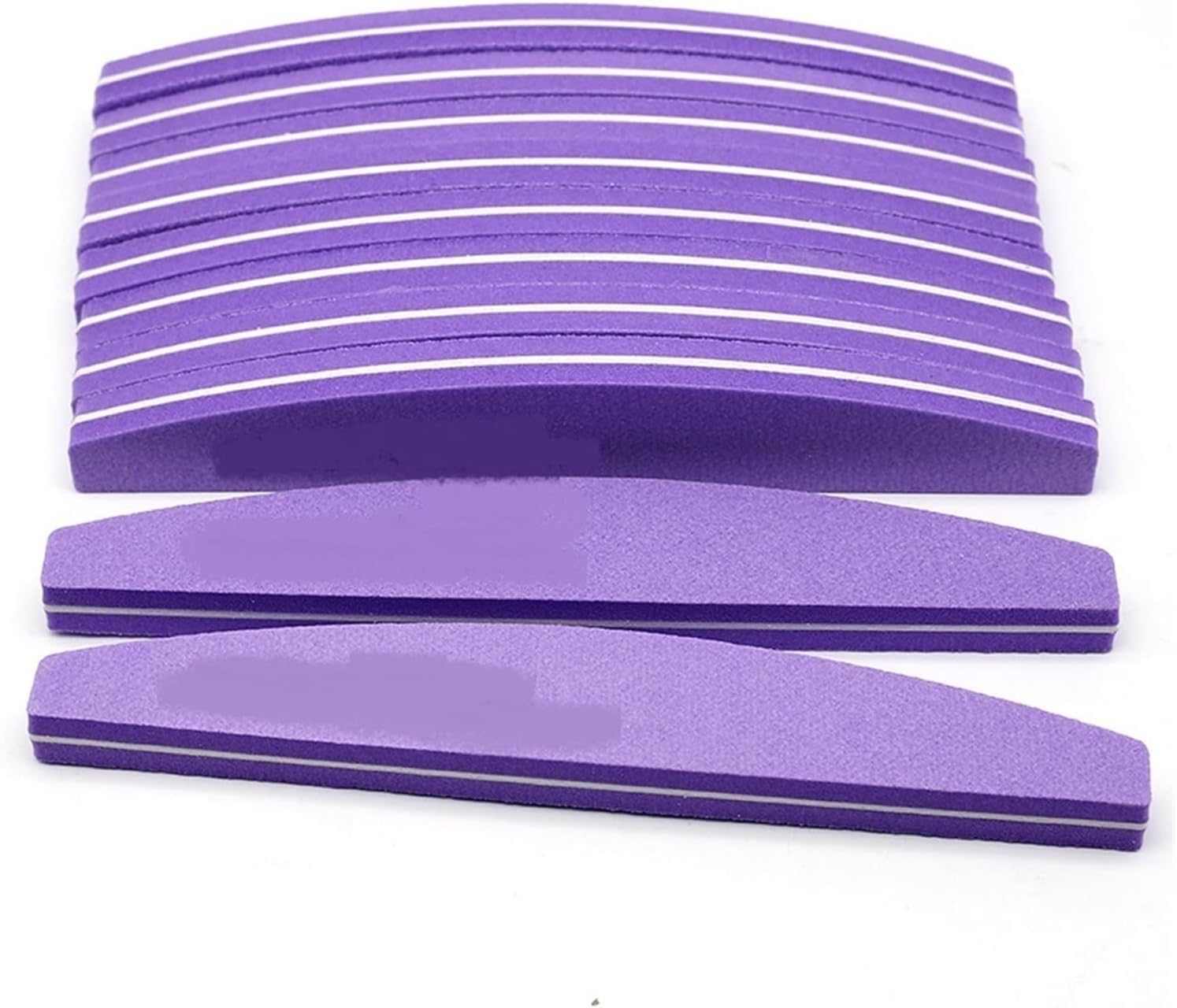 10 PEZZI SQUADO Buffer per Unghie, Doppio Lima Lato, Lime per unghie. Strisce di Manicure, Strumenti Smalto Pedicure, Modellare Rettangolare Ricostruzione COLORE ROSA E BLU (10 PEZZI)