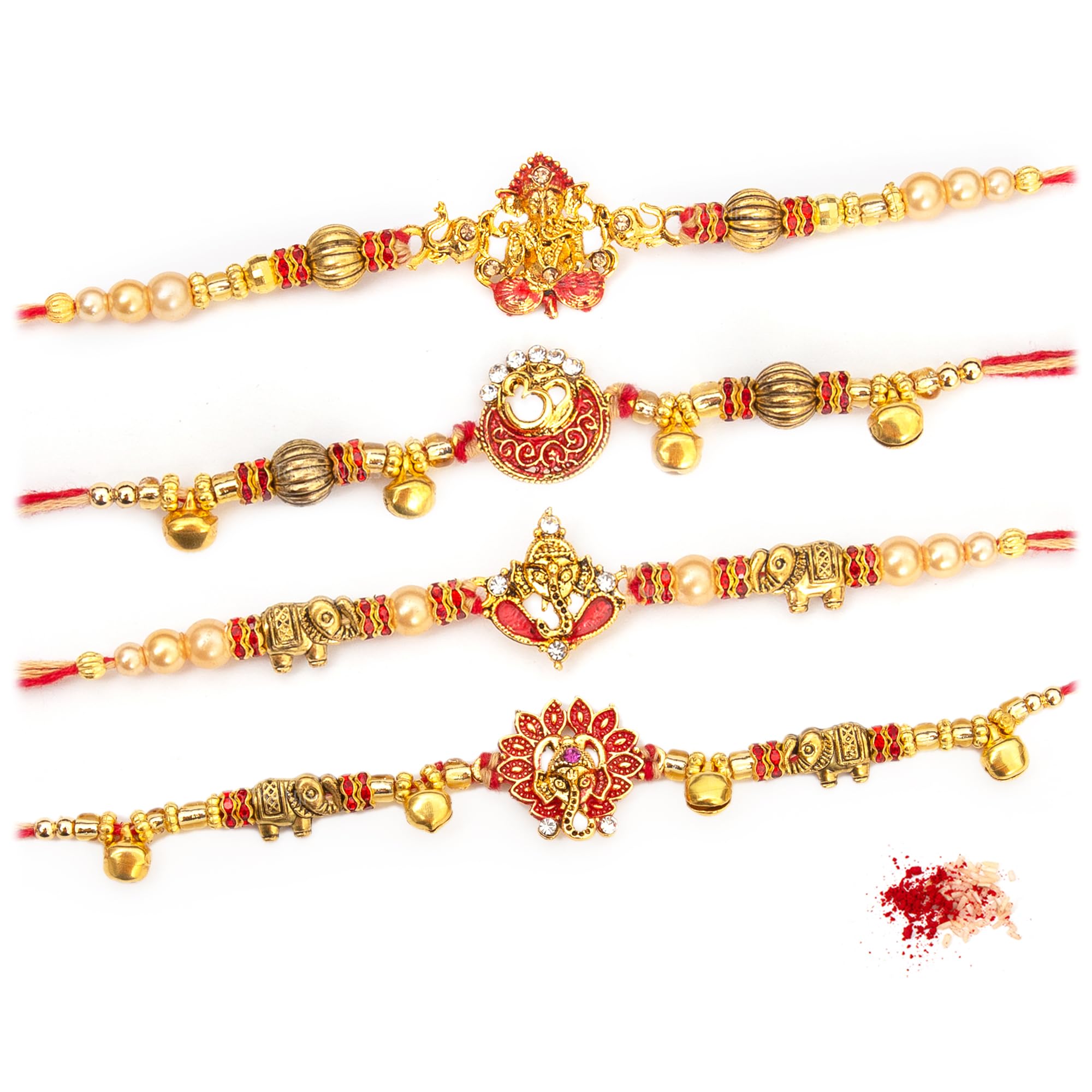 To The Nines Mens Divine Rakhi For Brother With Tilak Material And Greeting Card - Pack Of 4 Rakhi (B07DWQDBKM) Amazon Price History, Amazon Price Tracker