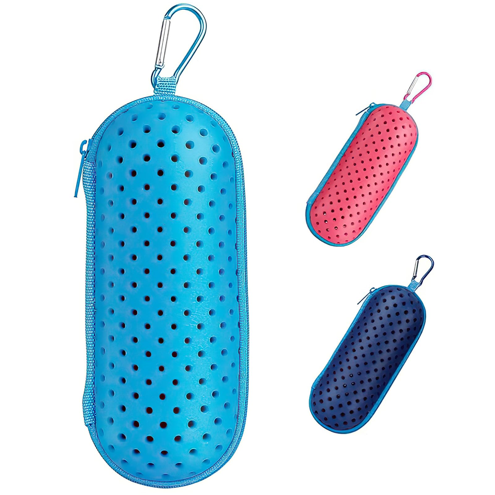 TYLUSPA Estuche para Gafas de Natación, Caja de Protección portátil para Gafas de Natación,Funda para Gafas de natación con hebillas de montañismo,Unisex