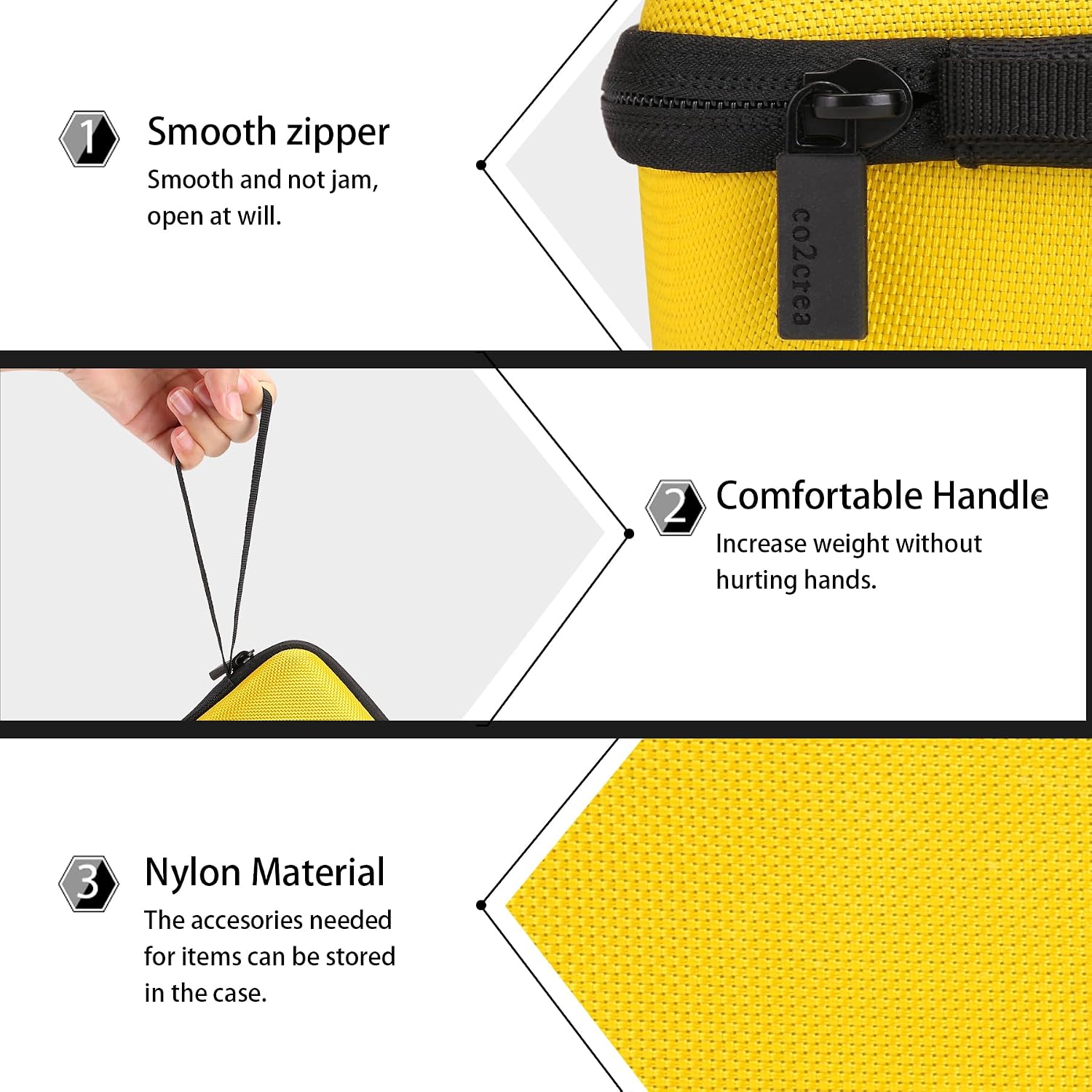 co2CREA Hard Case for Fluke 62 Max+/64 Max Infrared IR Thermometer,Yellow image 5