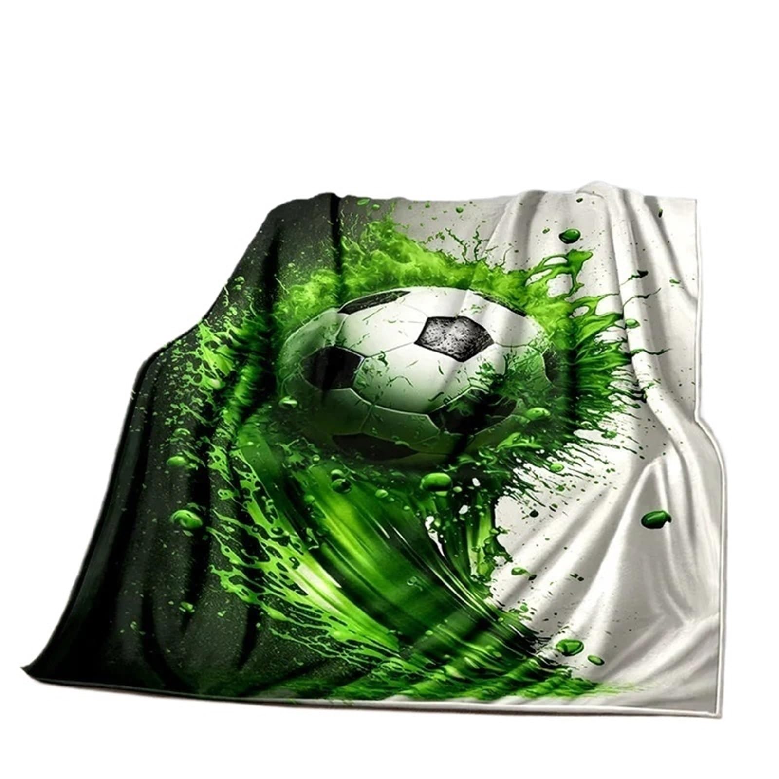 WSQHAO Football Field Soccer Sport Soft Blanket, Throw For Home Bedroom Bed Sofa Travel for Bed Couch(Color2)