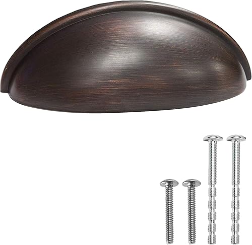 Miniatura 9 de Manijas en bronce aceitado para muebles de cocina  mango de cajón de 3 pulgadas  paquete de 10 unidades de hardware de mueble de cocina