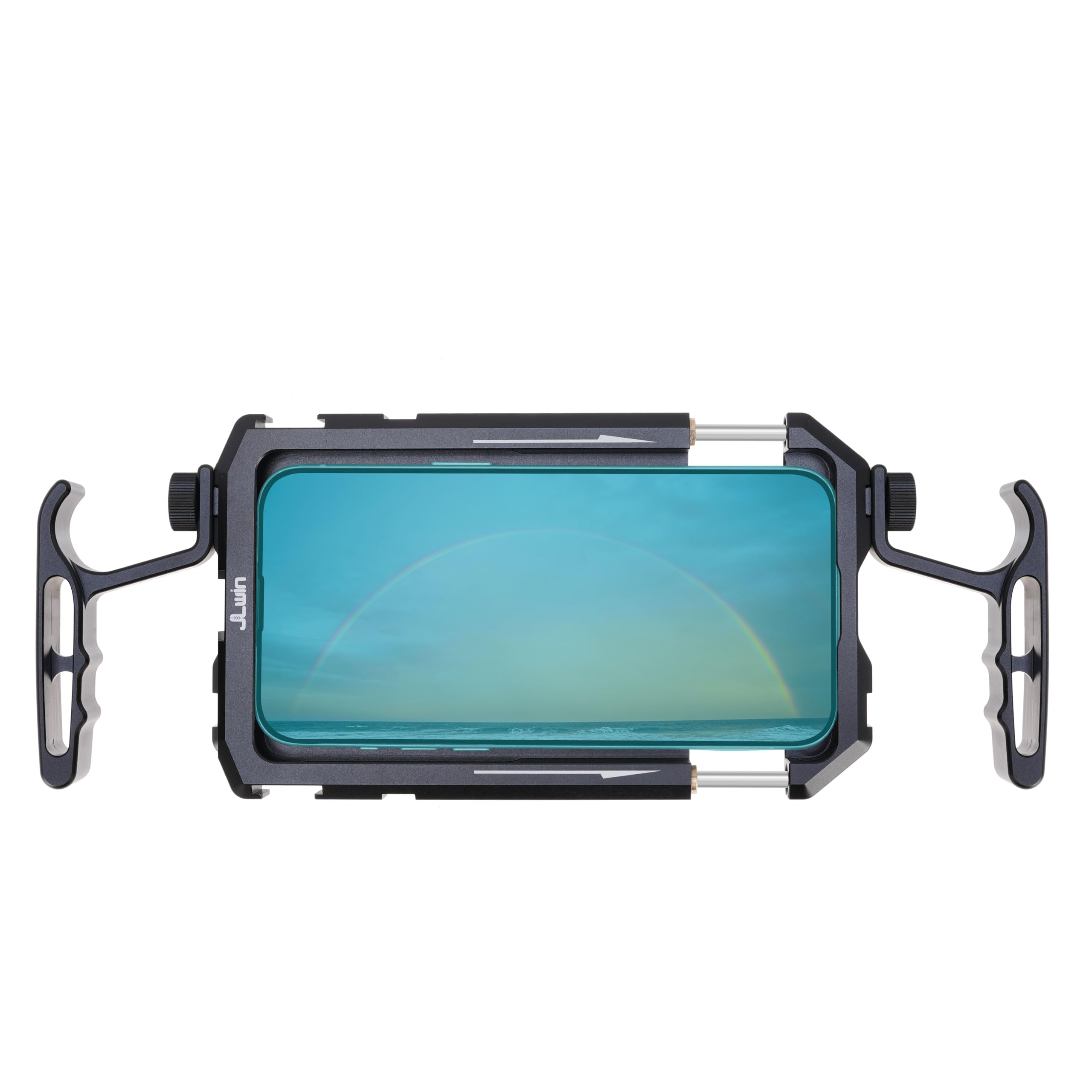 FOTGA Smartphone Video Rig, jaula para teléfono móvil, estabilizador con mango, filtro de 67 mm, adaptador de objetivo para jaula de vídeo móvil universal, compatible con iPhone