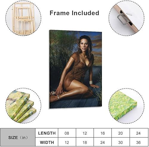 Miniatura 2 de Póster de Bonnie-Jill Laflin, modelo caliente y sexy, pintura decorativa, lienzo para pared, sala de estar, dormitorio, 20 x 30 pulgadas (19.7 x