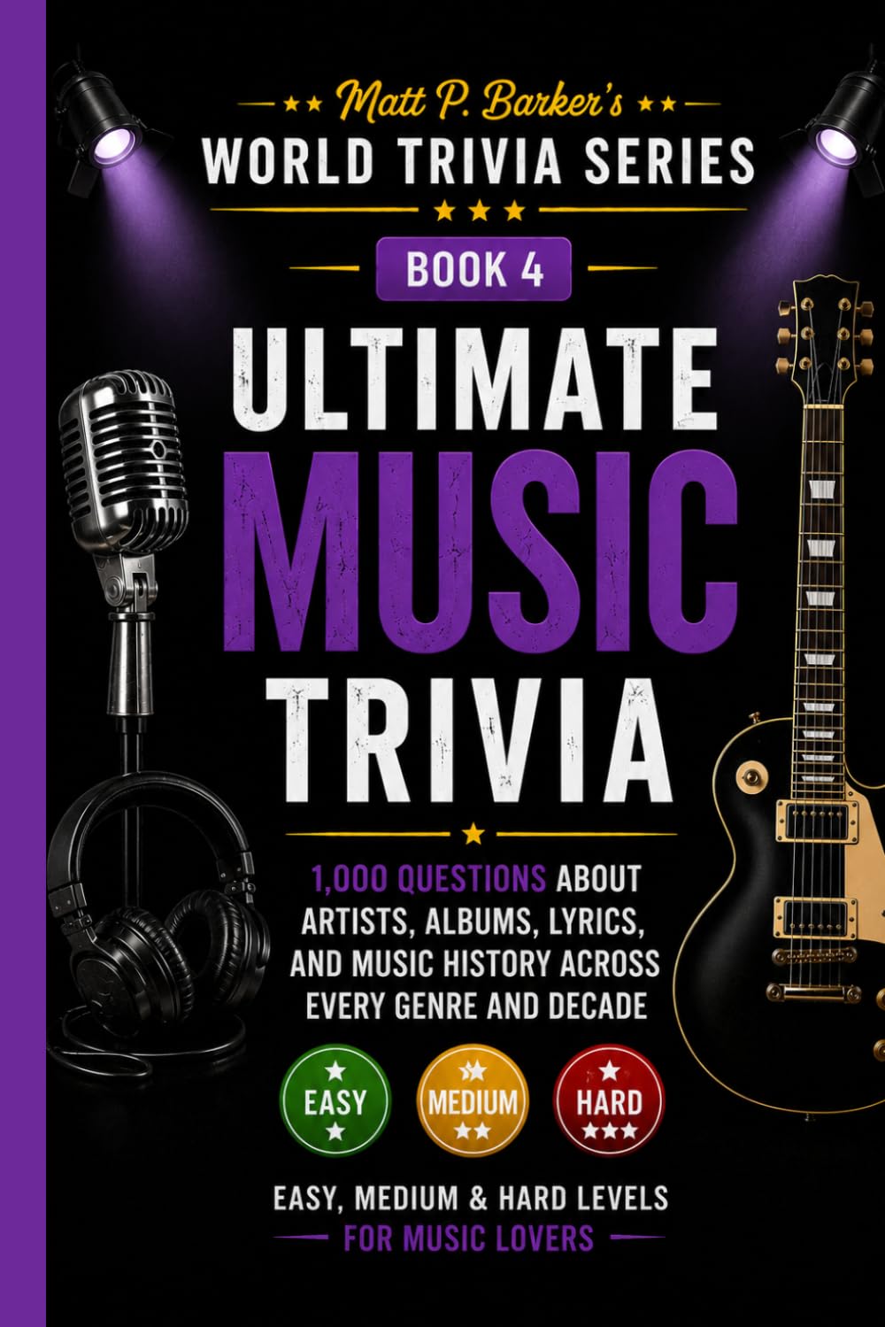 Ultimate Music Trivia: 1,000 Questions About Artists, Albums, Lyrics, & Music History Across Every Genre & Decade: Easy, Medium & Hard Levels for ... Night (Matt P. Barker's World Trivia Series)